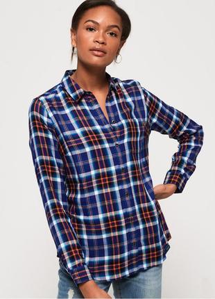 Сорочка у клітинку anneka check shirt superdry