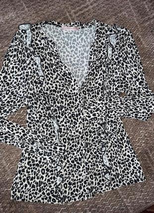 Блуза сорочка блузка тигровий принт3 фото