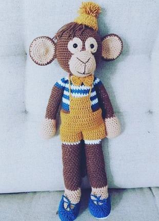 Мягкая игрушка амигуруми обезьянка очаровательные2 фото