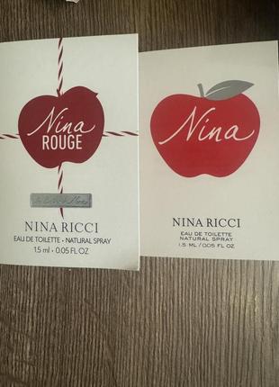 Пробник туалетная вода для женщин nina ricci nina rouge4 фото