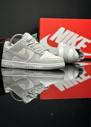 Кроссовки nike dunk low grey1 фото