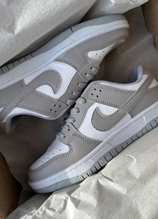 Кроссовки nike dunk low grey4 фото