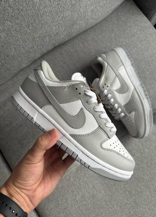 Кроссовки nike dunk low grey3 фото