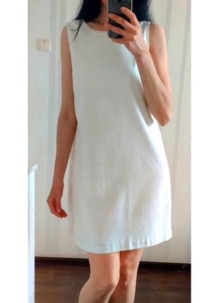 Льняное белое платье (лен)