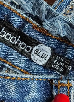 Джинсовая юбка boohoo3 фото