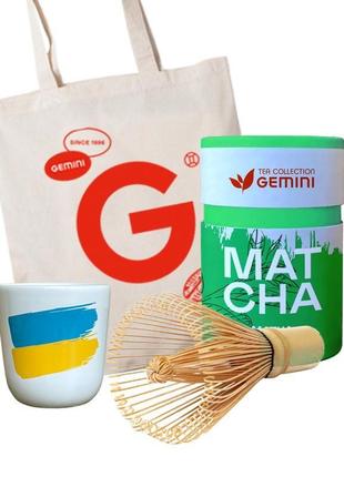 Набір gemini "green matcha box" з шопером1 фото