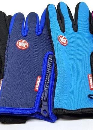 Лижні спортивні рукавички вело windstopper сенсорні неопрен