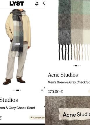 Шарф acne studios оригінал унісекс1 фото