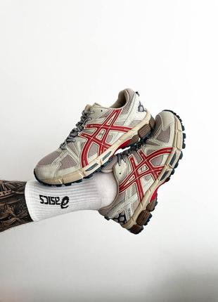 Кроссовки asics gel kahana 8 "beige/red"