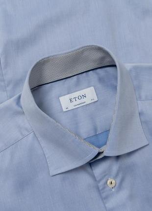 Eton contemporary blue shirt&nbsp;&nbsp;мужская рубашка1 фото