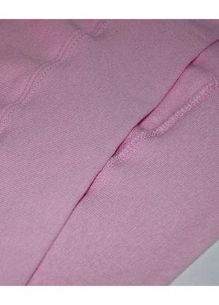 Женская приталенная толстовка худи с начесом fruit of the loom светло-розовая8 фото