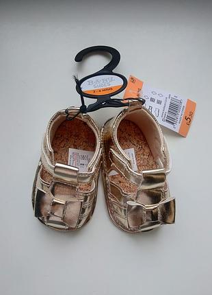 ❤️классные босоножки пинетки на 3-6 мес matalan