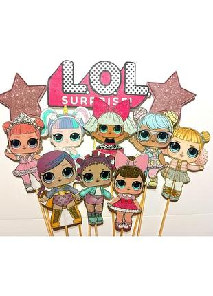 Топперы на торт ручной работы lol / лозы