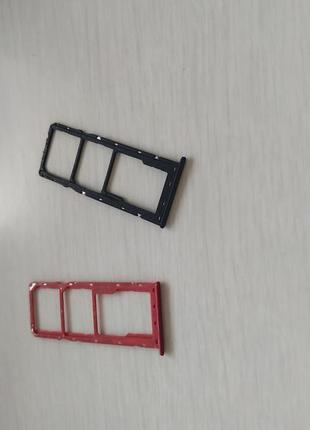 Оригінальний слот, лоток сім карт( червоний і чорний) для sams...