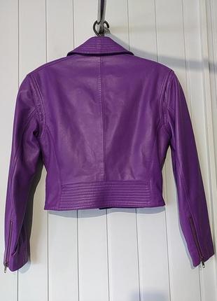 Оригинальный кожаный куртка косуха