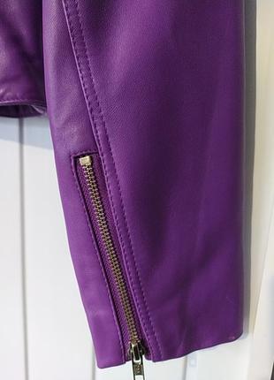 Оригинальный кожаный куртка косуха