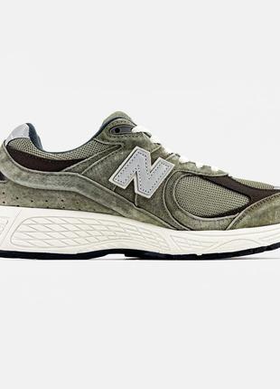 Кросівки new balance 2002r "khaki/brown"4 фото