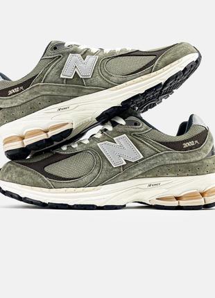 Кроссовки new balance 2002r "khaki/brown"6 фото