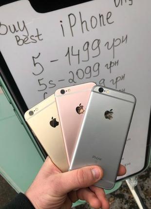 Iphone 6/6s 16/32/64/128gb space gray/silver/rose/gold/neverlock