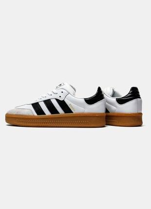 Кросівки adidas samba xlg white/black gum platform3 фото