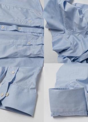 Eton blue slim shirt&nbsp;&nbsp;мужская рубашка9 фото