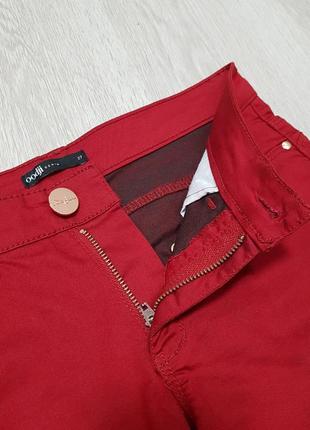 Червоні джинсові шорти3 фото