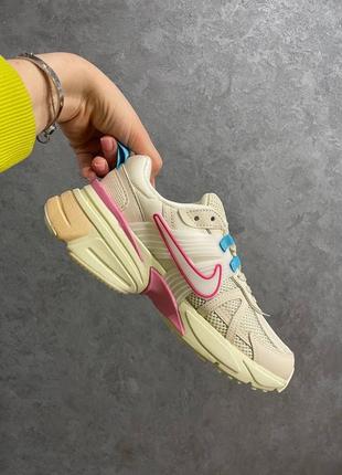 Кроссовки nike v2k runtek white/pink2 фото