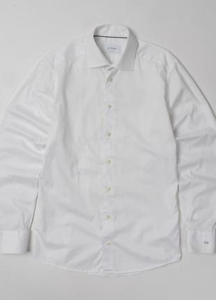 Eton custom made white shirt&nbsp;&nbsp;мужская рубашка2 фото