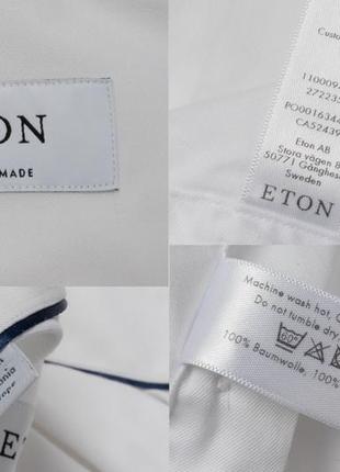 Eton custom made white shirt&nbsp;&nbsp;мужская рубашка10 фото