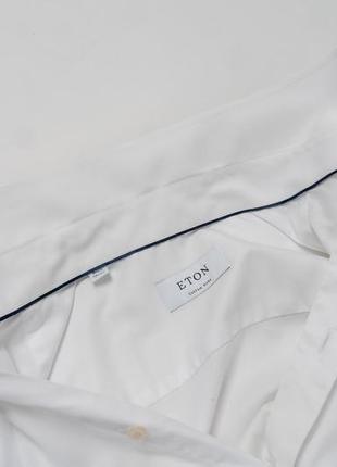 Eton custom made white shirt&nbsp;&nbsp;мужская рубашка7 фото