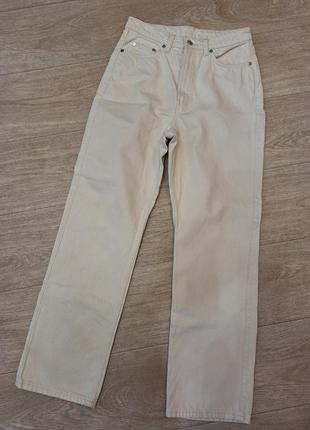 Молочні базові джинси weekday, розмір м.5 фото