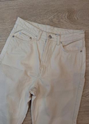 Молочні базові джинси weekday, розмір м.7 фото