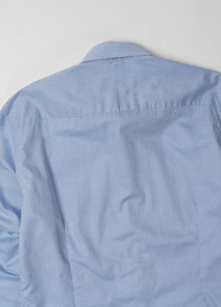 Eton blue slim shirt&nbsp;&nbsp;мужская рубашка6 фото