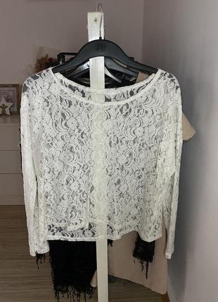 Тренд сезона-белая сетевая кофта3 фото