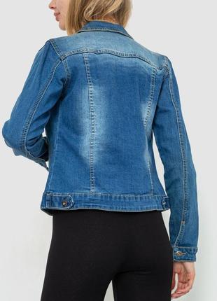Джинсовый пиджак с потертостями джинсовка жакет3 фото