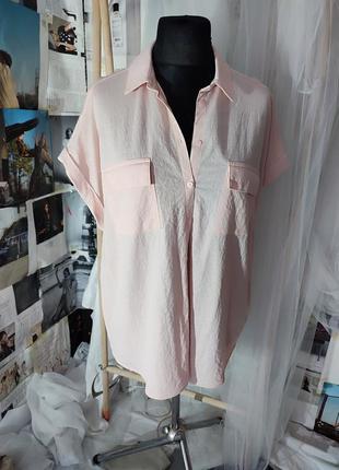 Персиковая рубашка блузка от mss