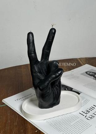 Set of hand gesture candles - набір свічок жестів руки \ набор свечей жестов руки5 фото