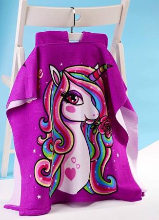 Рушник пончо, пляжний