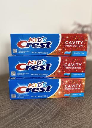 Детская зубная паста от кариеса с фтором, crest kid's cavity, 130 г