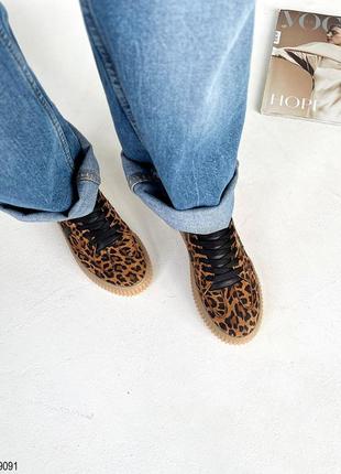 Модні кеди принт леопард