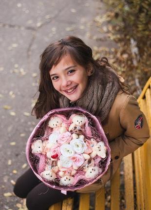 Букет з м'яких іграшок8 фото