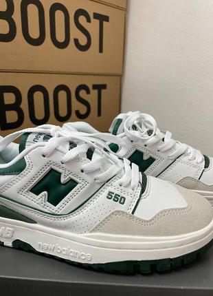 Кросівки new balance 550 white green3 фото