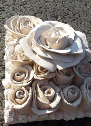 Плитка 3д. розы настенный декор.6 фото