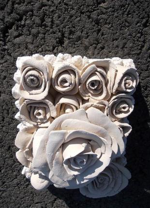 Плитка 3д. розы настенный декор.3 фото