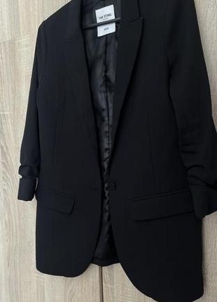 Черный базовый пиджак the sting1 фото
