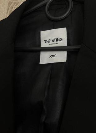 Черный базовый пиджак the sting7 фото