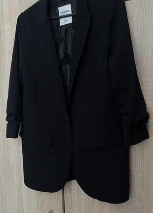 Черный базовый пиджак the sting5 фото
