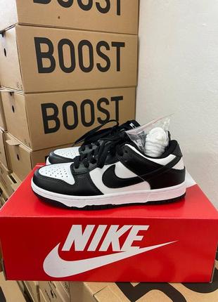 Кросівки nike sb dunk low panda white black5 фото