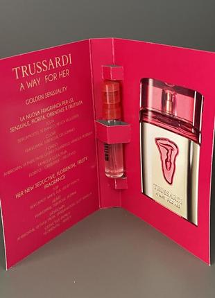 Trussardi a way for her від trussardi  edt 1.5 ml2 фото