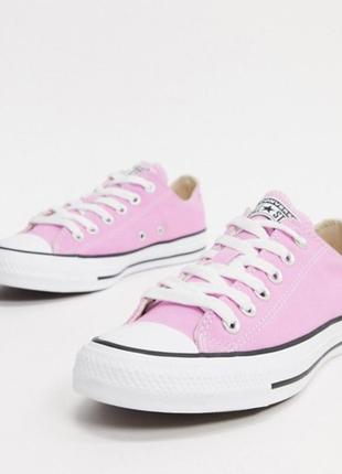 Детские розовые кеды converse2 фото